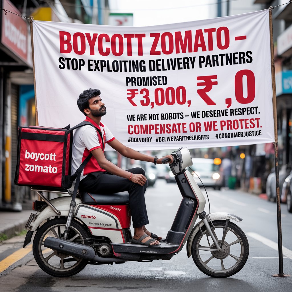 Worked 17+ hrs for Zomato under a “special offer” claiming ₹3,000–₹3,500/day.

I got only ₹27 after massive deductions.
This is exploitation, not employment.

#ZomatoScam #DeliveryPartnersDeserveBetter