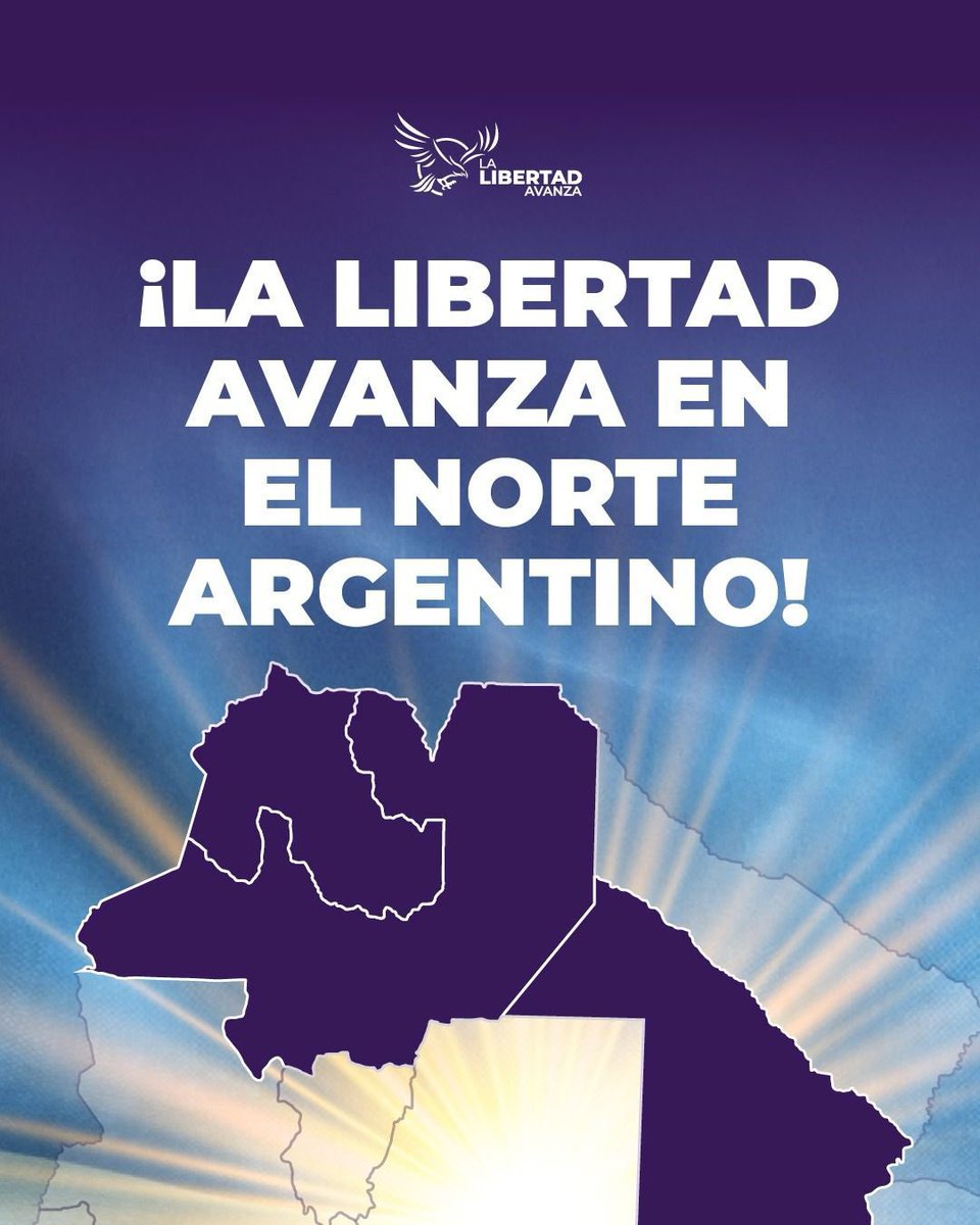 LA LIBERTAD AVANZA

Excelentes resultados en Chaco, Salta, y Jujuy! La Libertad Avanza se afianza en todo el país.