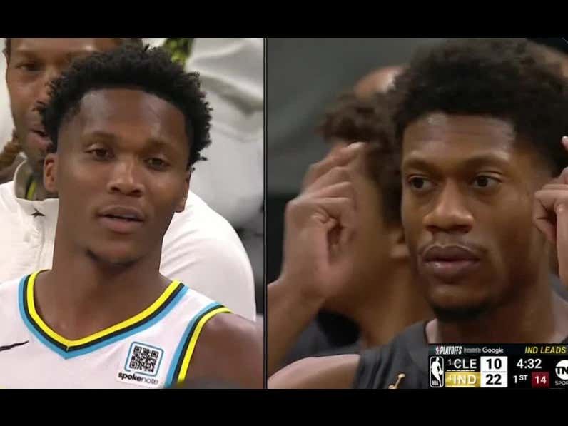 barstoolsports's tweet image. Bennedict Mathurin Just Received The Softest Ejection In The History Of Basketball buff.ly/QfKzE5d