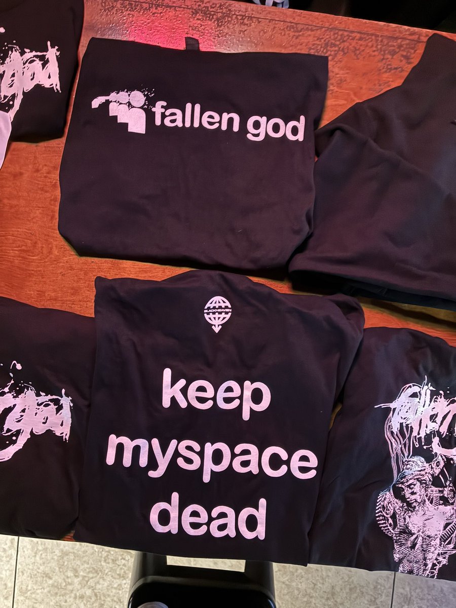morta hits the fallen god chat with this design earlier this week n i was like yeah we’re putting it on a shirt LOL