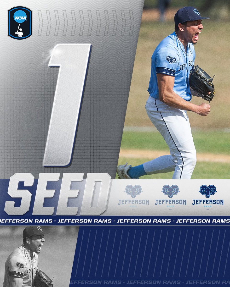 NCAA Division II (@ncaadii) on Twitter photo Representing the East Region as the No. 1 seed, <a href="/JeffersonBSB_/">Thomas Jefferson University Baseball</a>!
#D2BSB | #MakeItYours Representing the East Region as the No. 1 seed, <a href="/JeffersonBSB_/">Thomas Jefferson University Baseball</a>!
#D2BSB | #MakeItYours