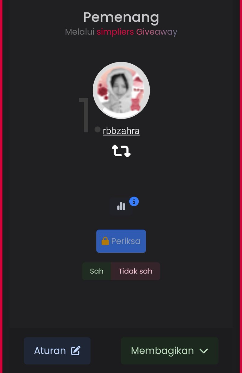 Congrats @rbbzahra . Tolong temenin <a href="/ibrardhan/">Baim</a> buat claim hadiahnya ke BA langsung @houseofmirakiel . 😭