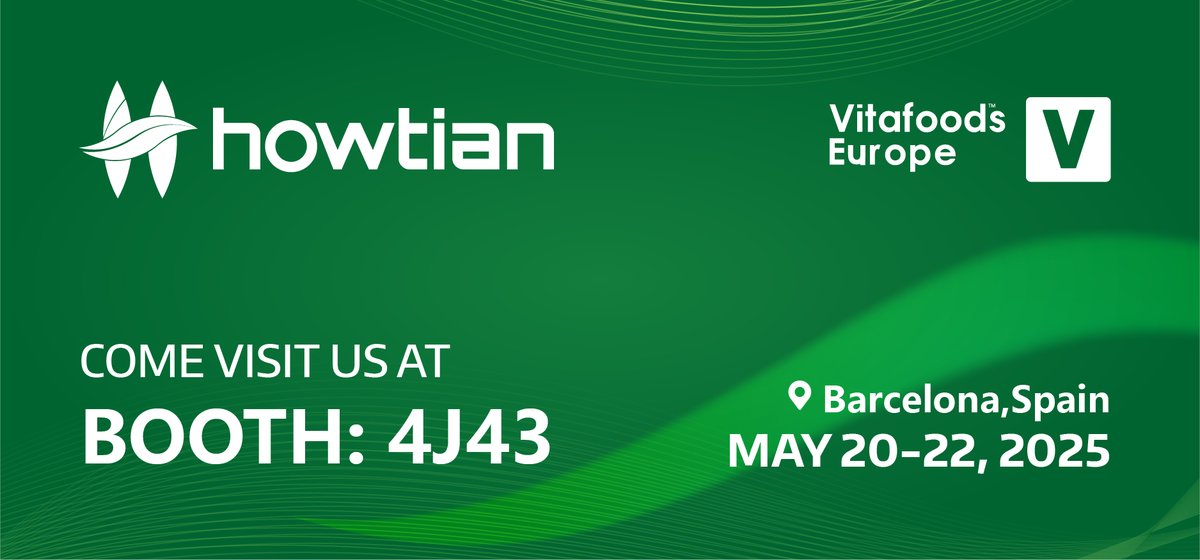 We look forward to seeing you at <a href="/Vitafoods_/">Vitafoods</a> Europe 2025, the "World's #Nutraceutical Event!" We'll be in Barcelona May 20-22, and the theme of our exhibition is "Wholesome Solutions — From Sweetness to Wellness, Naturally." Visit Booth 4J43 to meet the team! #VitafoodsEurope