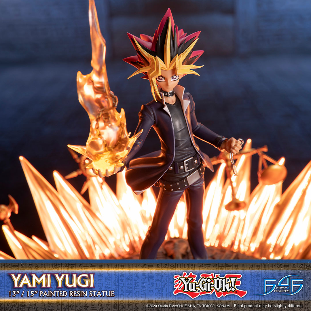 YAMI YUGI PRE-ORDERS NOW OPEN! Witness the Yami Yugi Definitive Edition,  featuring a larger resin base inspired by the iconic Shrine of the  Millennium Stone—a truly majestic Yu-Gi-Oh! display! Pre-orders for our, image size:1080x1080
