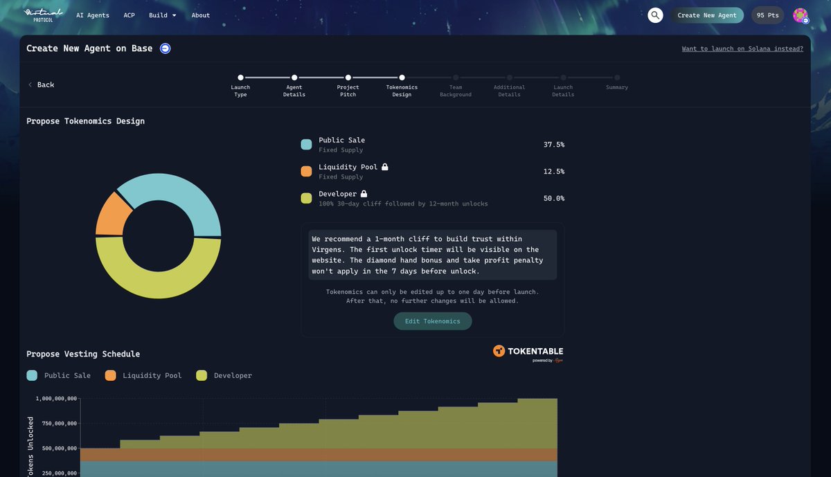 clairemxd.eth the "product" turtle (@clairema12) on Twitter photo Did you notice <a href="/tokentable/">TokenTable</a> on <a href="/virtuals_io/">Virtuals Protocol</a> genesis launch? You can now use TokenTable smart contract to create presets for your agent tokens. Did you notice <a href="/tokentable/">TokenTable</a> on <a href="/virtuals_io/">Virtuals Protocol</a> genesis launch? You can now use TokenTable smart contract to create presets for your agent tokens.