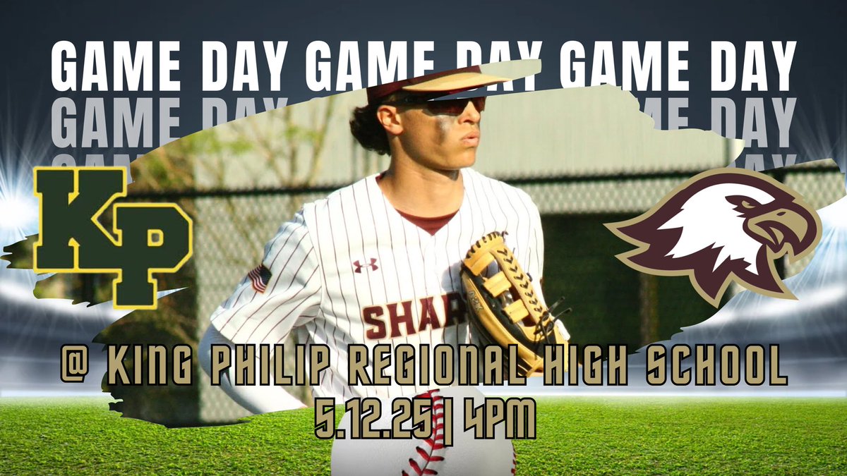 Sharon Baseball (@sharon_baseball) on Twitter photo 🦅 The Eagles will travel to Wrentham on Monday and face KP!
🔥 Game 1️⃣6️⃣
🆚: <a href="/KP__Baseball/">KP Warriors Baseball</a>
📆: Monday, May 12
⌚: 4PM
📍: KP Regional High School
🌡️: 71°, ☀️
#W.I.N.
#200ft
#Eaglepride🦅⚾
<a href="/HockomockSports/">HockomockSports</a> 🦅 The Eagles will travel to Wrentham on Monday and face KP!
🔥 Game 1️⃣6️⃣
🆚: <a href="/KP__Baseball/">KP Warriors Baseball</a>
📆: Monday, May 12
⌚: 4PM
📍: KP Regional High School
🌡️: 71°, ☀️
#W.I.N.
#200ft
#Eaglepride🦅⚾
<a href="/HockomockSports/">HockomockSports</a>