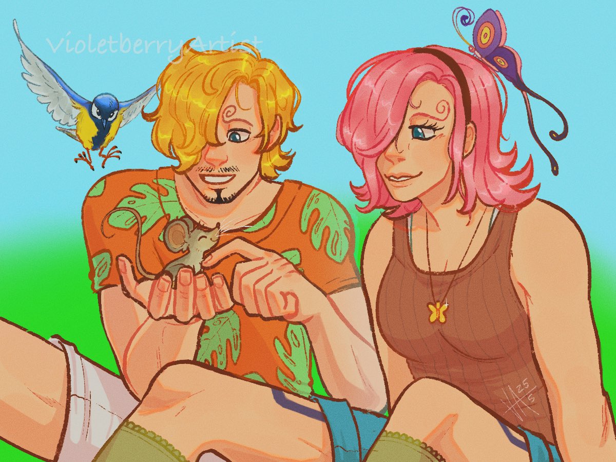 Sanji and Reiju 💙💖
#onepiecefanart
