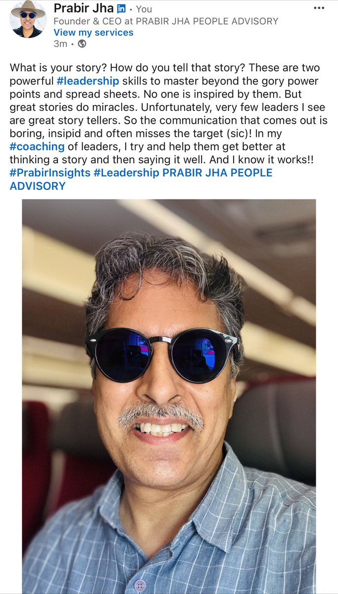 #PrabirInsights #Leadership #Storytelling #Coaching