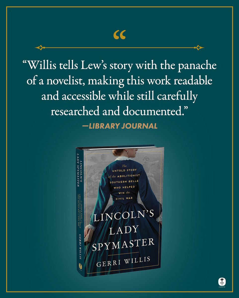 Gerri Willis (@gerriwillisfbn) on Twitter photo Another great review for my book, Lincoln’s Lady Spymaster! Thank you Library Journal.
Pre-order today at a.co/d/7EqsUJf
<a href="/harperbooks/">Harper Books</a> Another great review for my book, Lincoln’s Lady Spymaster! Thank you Library Journal.
Pre-order today at a.co/d/7EqsUJf
<a href="/harperbooks/">Harper Books</a>