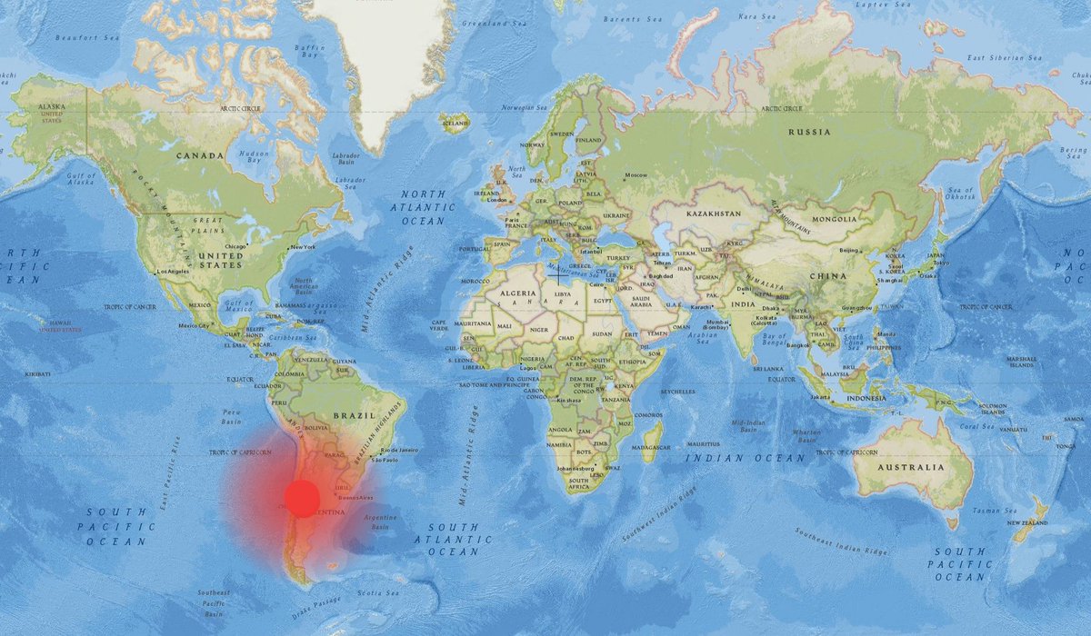 Newmeteo's tweet image. Buenas noches #RiskMap / Mapa de riesgo sismico para Chile:  region de #OHiggins y #Maule