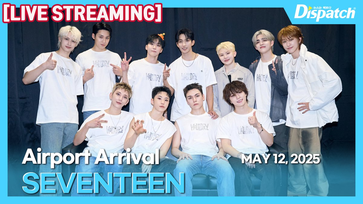 [LIVE] 세븐틴, "김포국제공항 입국" l SEVENTEEN, "GMP INT Airport Arrival" [공항]

youtube.com/live/z4KP2SaXh…

#세븐틴 #Seventeen #SVT #Scoups #Jeonghan #Joshua #Jun #Hoshi #Wonwoo #Woozi #The8 #Mingyu #DK #Seungkwan #Vernon #Dino #공항패션 #공항 #입국 #airport #디스패치 #dispatch
