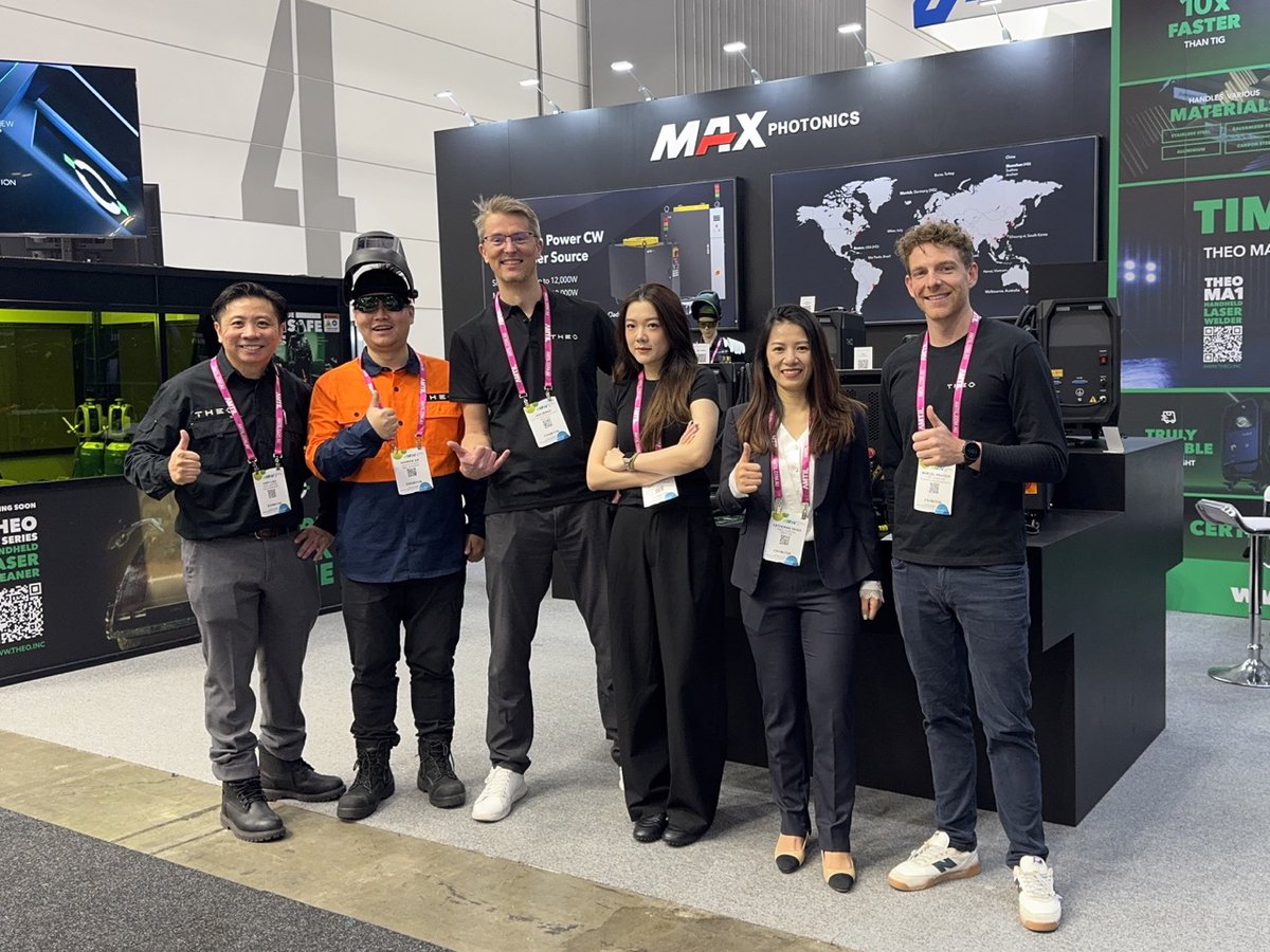 Maxphotonicsofc's tweet image. What a finish at the #AMW! We see more possibilities in the Australian market! Can&apos;t wait to conquer more opportunities together. &apos;Till we meet again next year!!!

#THEO #Maxphotonics #laserwelding #lasercleaning #laser #fiberlaser #handheldlaserwelding #handheldwelding #welding