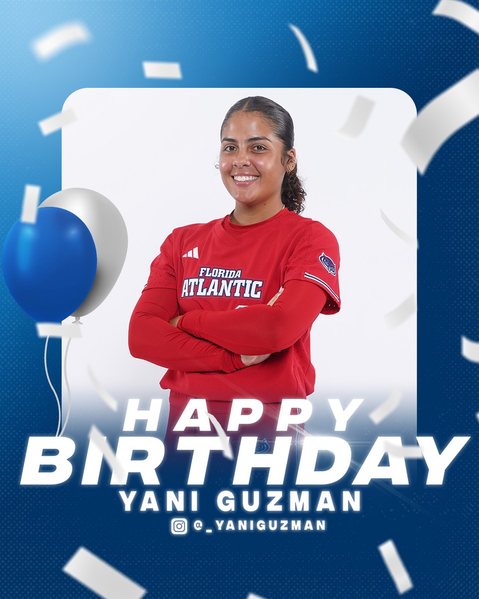 FAUSoftball's tweet photo. Wishing a very happy birthday to @miliani_guzman 🥳

#WIP🏝️ https://t.co/HdEog70Ju1