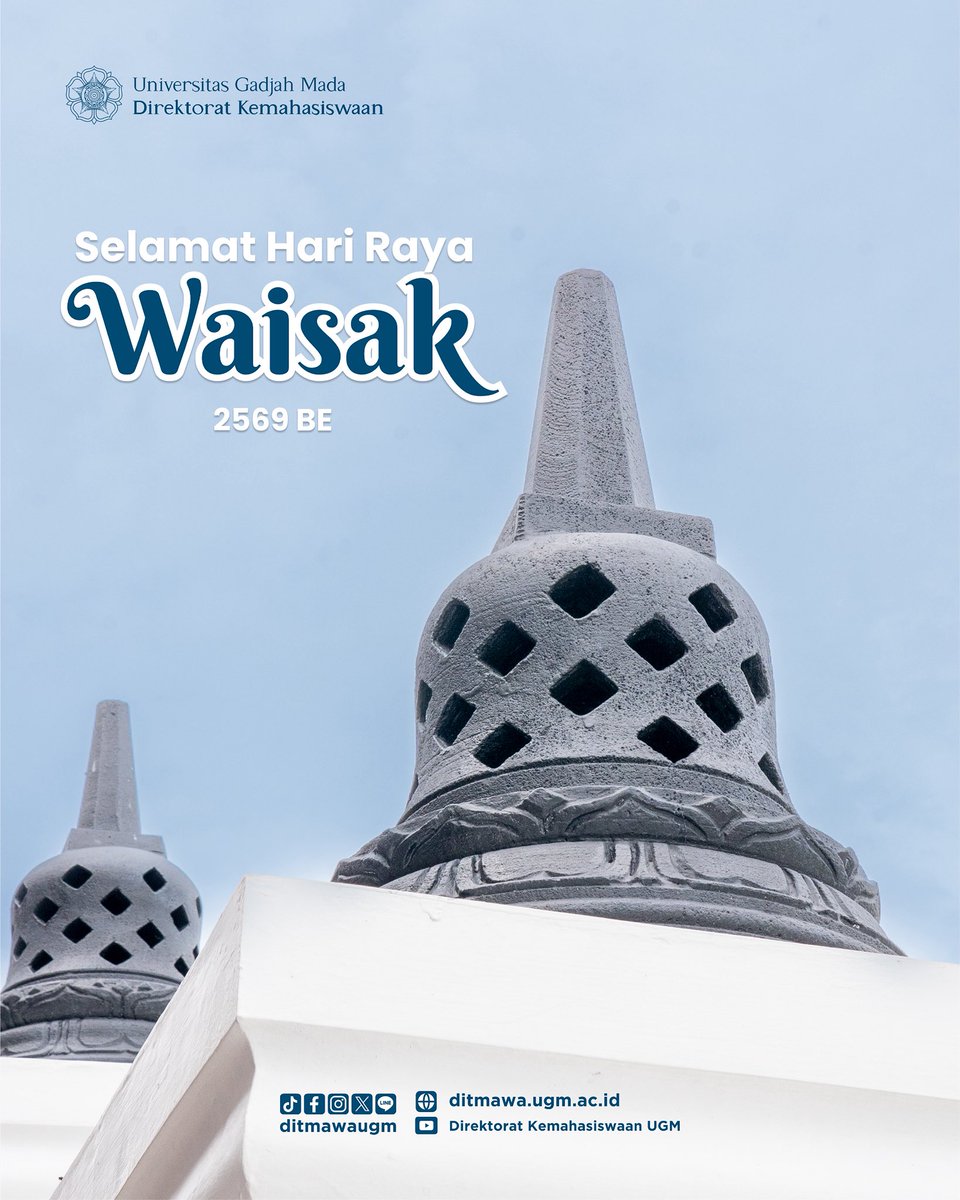 Selamat Hari Raya Waisak 2569 BE 🌕

Semoga seluruh makhluk hidup berbahagia ✨