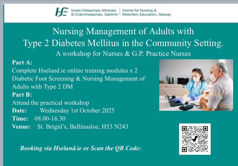 NationalPDCGPN (@nationalpdcgpn) on Twitter photo Highly recommended Diabetes workshop – Oct 1st in Ballinasloe! <a href="/CNMEGalway/">CNME Galway</a> @GPNS_IRL@StaffNewsWNW Register via HSELand. Multidisciplinary team-led. Full details on flyer. #CPD #GPN #DiabetesCare Highly recommended Diabetes workshop – Oct 1st in Ballinasloe! <a href="/CNMEGalway/">CNME Galway</a> @GPNS_IRL@StaffNewsWNW Register via HSELand. Multidisciplinary team-led. Full details on flyer. #CPD #GPN #DiabetesCare