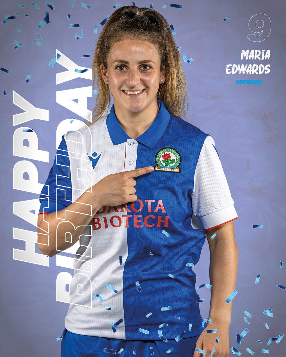 🎂 Happy Birthday to forward Maria Edwards!

#Rovers 🔵⚪️