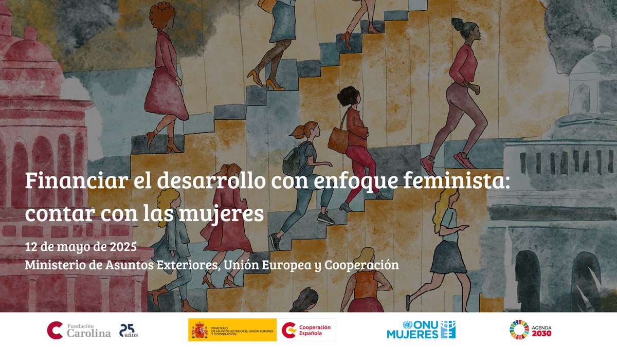 Fundación Carolina (@red_carolina) on Twitter photo 🚀 Comenzamos el encuentro "Financiar el desarrollo con enfoque feminista: contar con las mujeres"
📺 Puedes seguir en directo en:
fundacioncarolina.es/financiar-el-d…
<a href="/CooperacionESP/">Cooperación Española</a> <a href="/ONUMujeres/">ONU Mujeres</a>
#FinanciaciónFeminista #CooperaciónFeminista 🚀 Comenzamos el encuentro "Financiar el desarrollo con enfoque feminista: contar con las mujeres"
📺 Puedes seguir en directo en:
fundacioncarolina.es/financiar-el-d…
<a href="/CooperacionESP/">Cooperación Española</a> <a href="/ONUMujeres/">ONU Mujeres</a>
#FinanciaciónFeminista #CooperaciónFeminista