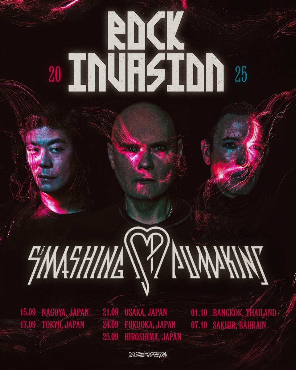 Official The Smashing Pumpkins Rock Invasion 2025 Asia And