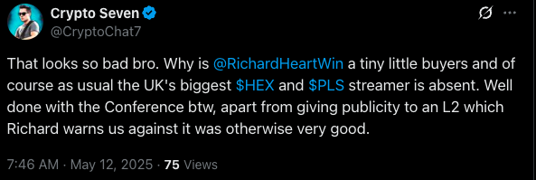 <a href="/cryptochat7/">The Crypto Seven</a> You asked to be removed, remember? It was after you didn't realise that videos on ThePulseTube were chronologically ordered, leading you to throw a hissy fit because your videos appeared on the second page while Sommi’s were on the front page—simply because he posts