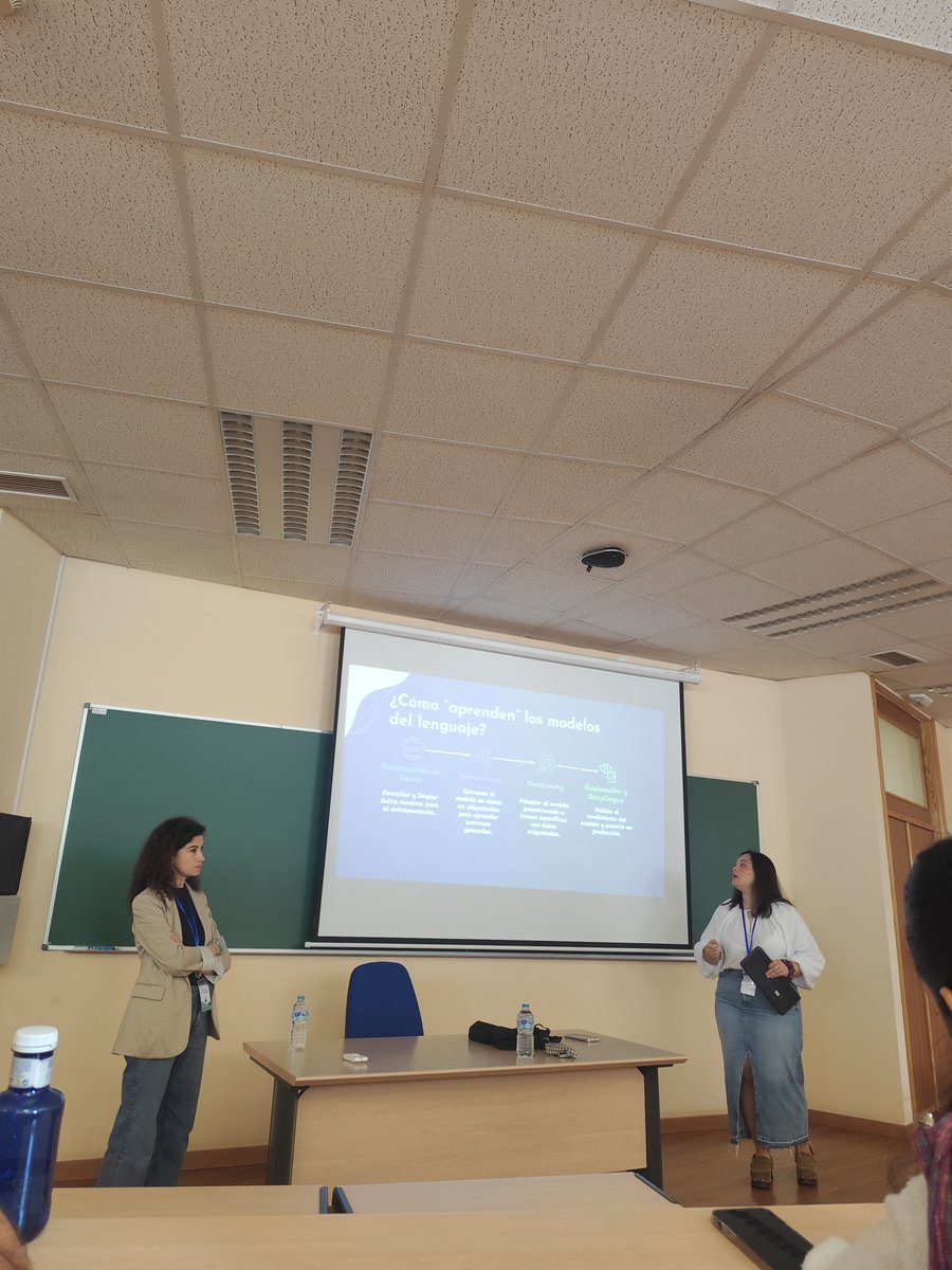 NLP_SINAI's tweet image. 🔥El pasado sábado 10 de mayo, nuestras compañeras @IsaCab_dCast y @VicCanRo ofrecieron la charla "La lingüística al servicio del #PLN: enseñando a hablar a la #IA" en @wtmjaen . ¡Una gran experiencia compartiendo cómo el lenguaje impulsa la inteligencia artificial! 💬🤖
#WTMJaén