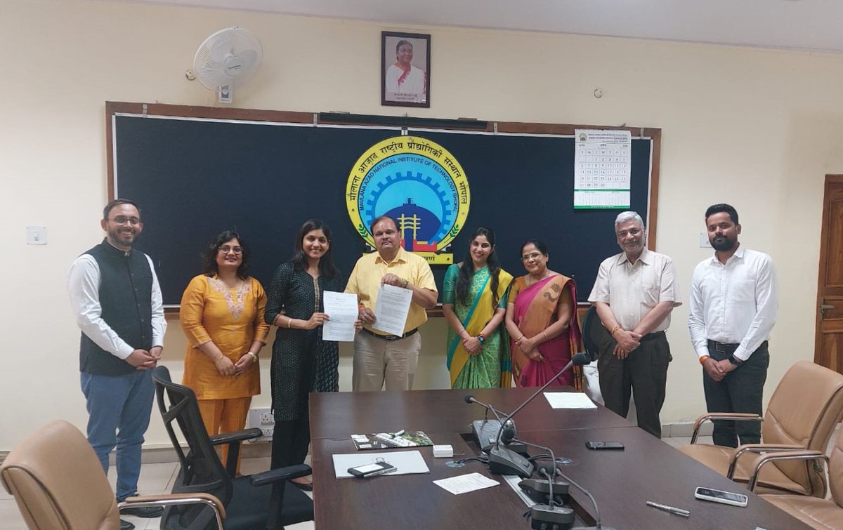 CEEW (@ceewindia) on Twitter photo We're delighted to sign an MoU with <a href="/manitbpl/">MANIT Bhopal</a> to strengthen the reliability, resilience, and efficiency of India's electricity sector. Through this collaboration, we aim to:
👉 Support state governments in power system planning and modernisation
👉 Evaluate emerging clean We're delighted to sign an MoU with <a href="/manitbpl/">MANIT Bhopal</a> to strengthen the reliability, resilience, and efficiency of India's electricity sector. Through this collaboration, we aim to:
👉 Support state governments in power system planning and modernisation
👉 Evaluate emerging clean