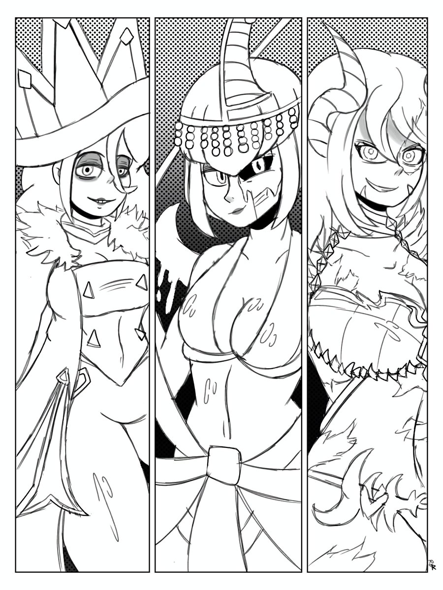 demon_rocket2's tweet image. Hasta ahora los juegos con los que más me envicie tocó iniciar la semanita con un dibujo 
#GuardianTales 
#smashlegends 
#Skullgirls