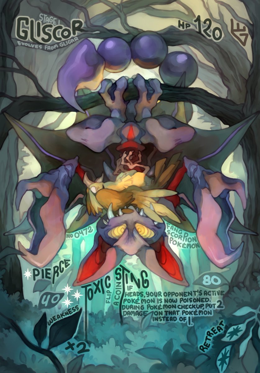 Guess who finally made another of these fanmade TCG Pokemon cards! 🦇
