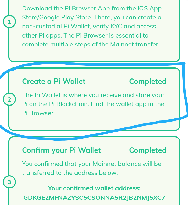 PiUpdates1's tweet photo. Don't forget to confirm the wallet. An email will be sent to you to confirm your wallet for the mainnet $Pi https://t.co/UFGqeJDppa