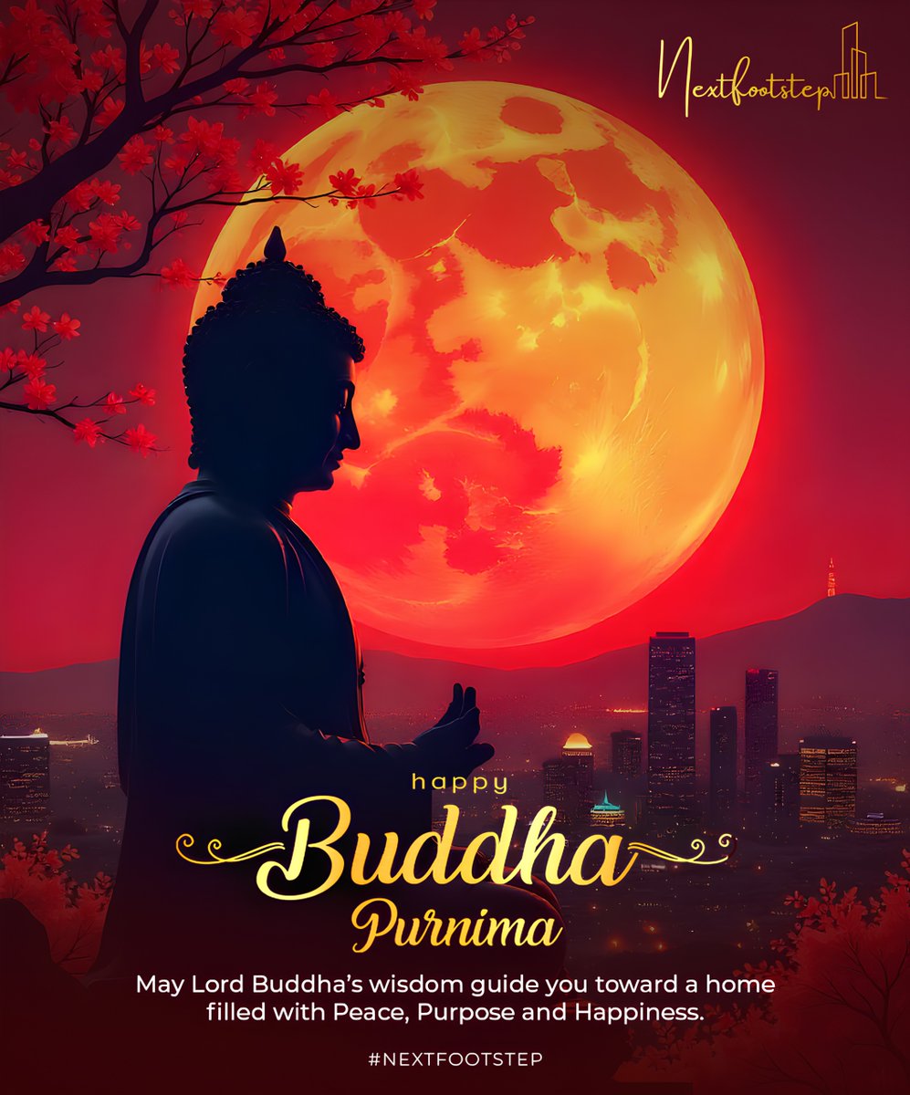 NextFootStep1's tweet photo. Calm homes, clear minds – Nextfoot Step wishes you a serene Buddha Purnima!
On this day of enlightenment, may your journey be filled with mindful choices and peaceful spaces. Let’s continue creating homes that inspire inner peace and lasting joy.
.
. https://t.co/2XKW9TQqwi