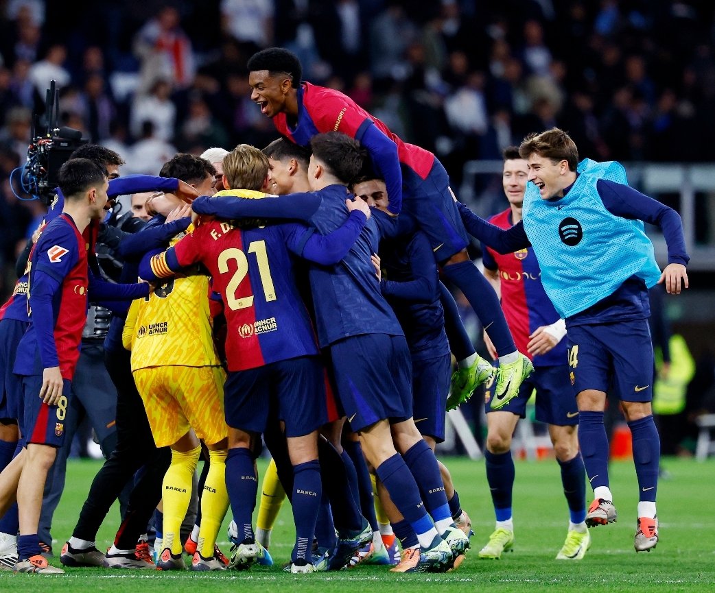 #blaugrana under Hansi Flick play the world's best and most entertaining football. Unbelievable performance by Barca's youngsters against Real Madrid!  #blaugrana #BarcelonaRealMadrid #Barcelona #LaLiga #youngfootballers