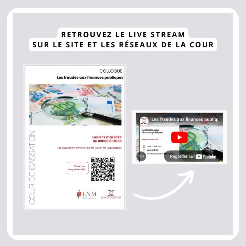 Colloque ce jour à la @courdecassation sur les « Fraudes aux finances publiques »
