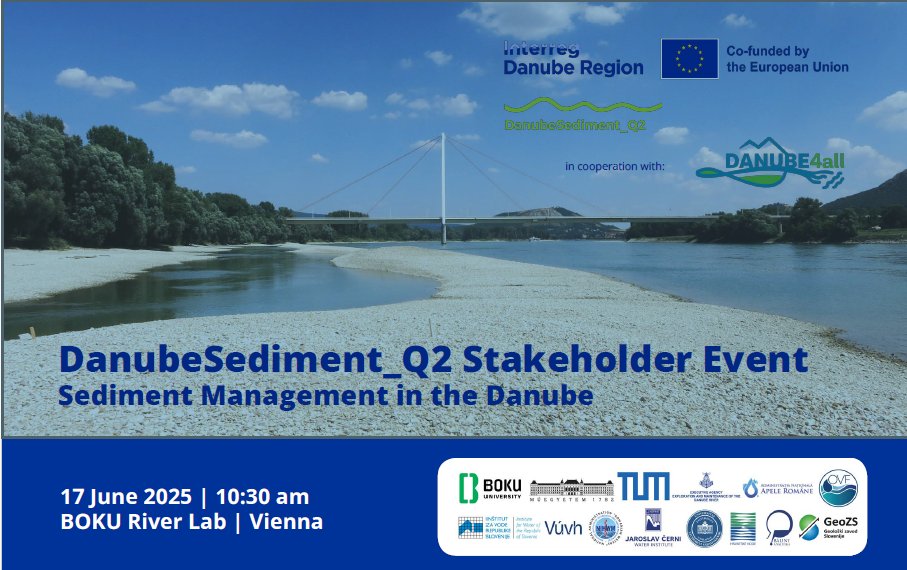 DANUBE4all (@danube4all_eu) on Twitter photo ๐
Save the date: 17 June 2025 @ Boku, Vienna & online! Join <a href="/DANUBE4all_EU/">DANUBE4all</a> & @DanubeSediment_Q2 (Interreg) for a hybrid stakeholder workshop on the Integrated Sediment Management Plan (#ISMP) for the #DanubeRiverBasin.
Register ๐ shorturl.at/d497Z
#EUSDR #MissionOcean ๐
Save the date: 17 June 2025 @ Boku, Vienna & online! Join <a href="/DANUBE4all_EU/">DANUBE4all</a> & @DanubeSediment_Q2 (Interreg) for a hybrid stakeholder workshop on the Integrated Sediment Management Plan (#ISMP) for the #DanubeRiverBasin.
Register ๐ shorturl.at/d497Z
#EUSDR #MissionOcean