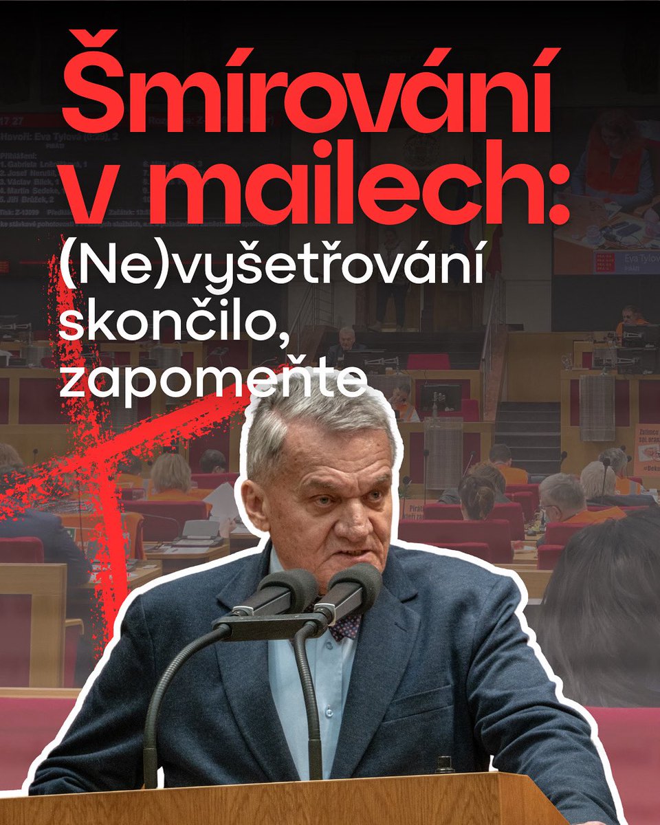 ŠMÍROVÁNÍ V MAILECH: NEVYŠETŘOVÁNÍ SKONČILO, ZAPOMEŇTE
Kauza úřednického šmírování mailů Pavla Zelenky, našeho zastupitele a místostarosty Prahy 7, nemá dobrý konec. Jak to dopadlo? Nebo spíš nedopadlo? Čtěte vlákno! 👇🧵