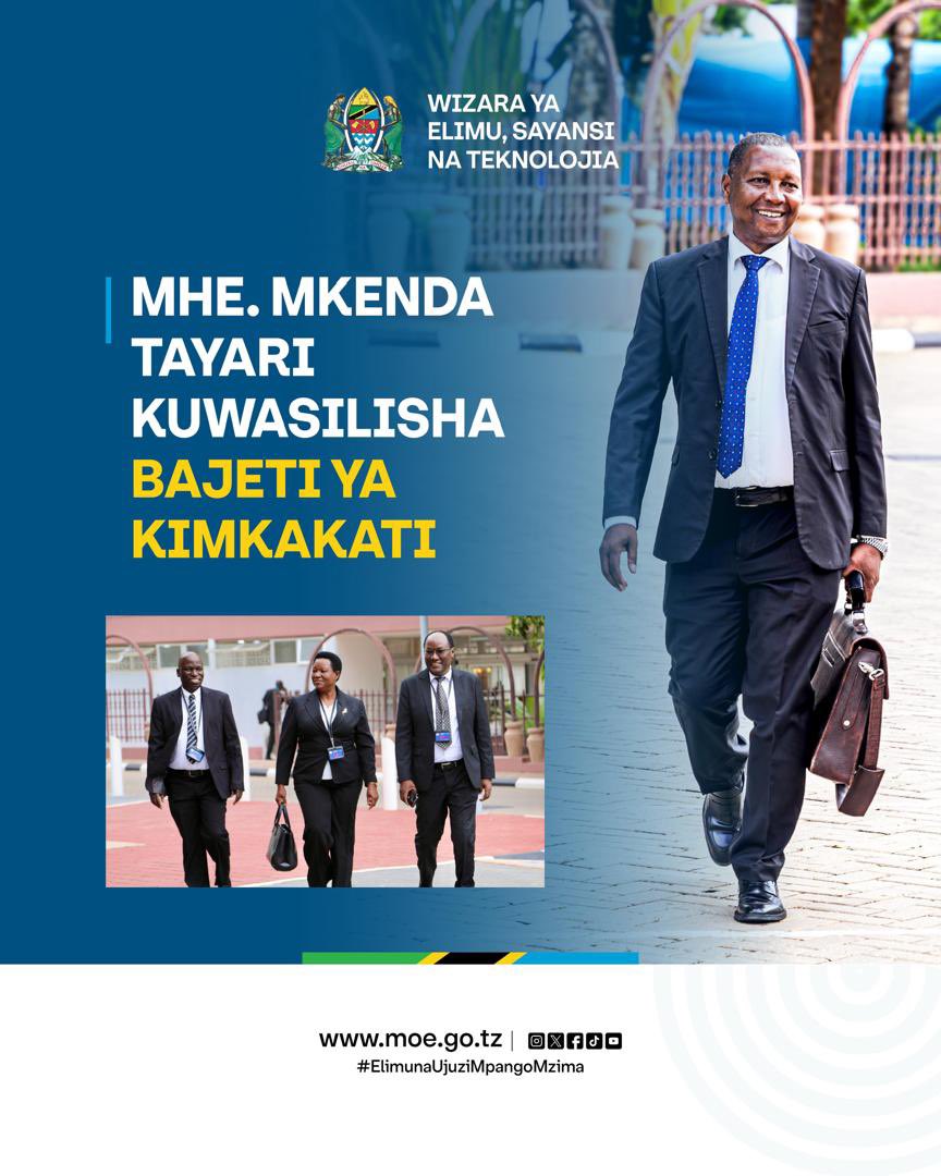 COSTECH (@costechtanzania) on Twitter photo Wasilisho la Bajeti ya Wizara ya Elimu, Sayansi na Teknolojia hii leo Mei 12, 2025 Bungeni jijini Dodoma.
<a href="/wizara_elimuTz/">Wizara ya Elimu Tanzania</a> Wasilisho la Bajeti ya Wizara ya Elimu, Sayansi na Teknolojia hii leo Mei 12, 2025 Bungeni jijini Dodoma.
<a href="/wizara_elimuTz/">Wizara ya Elimu Tanzania</a>