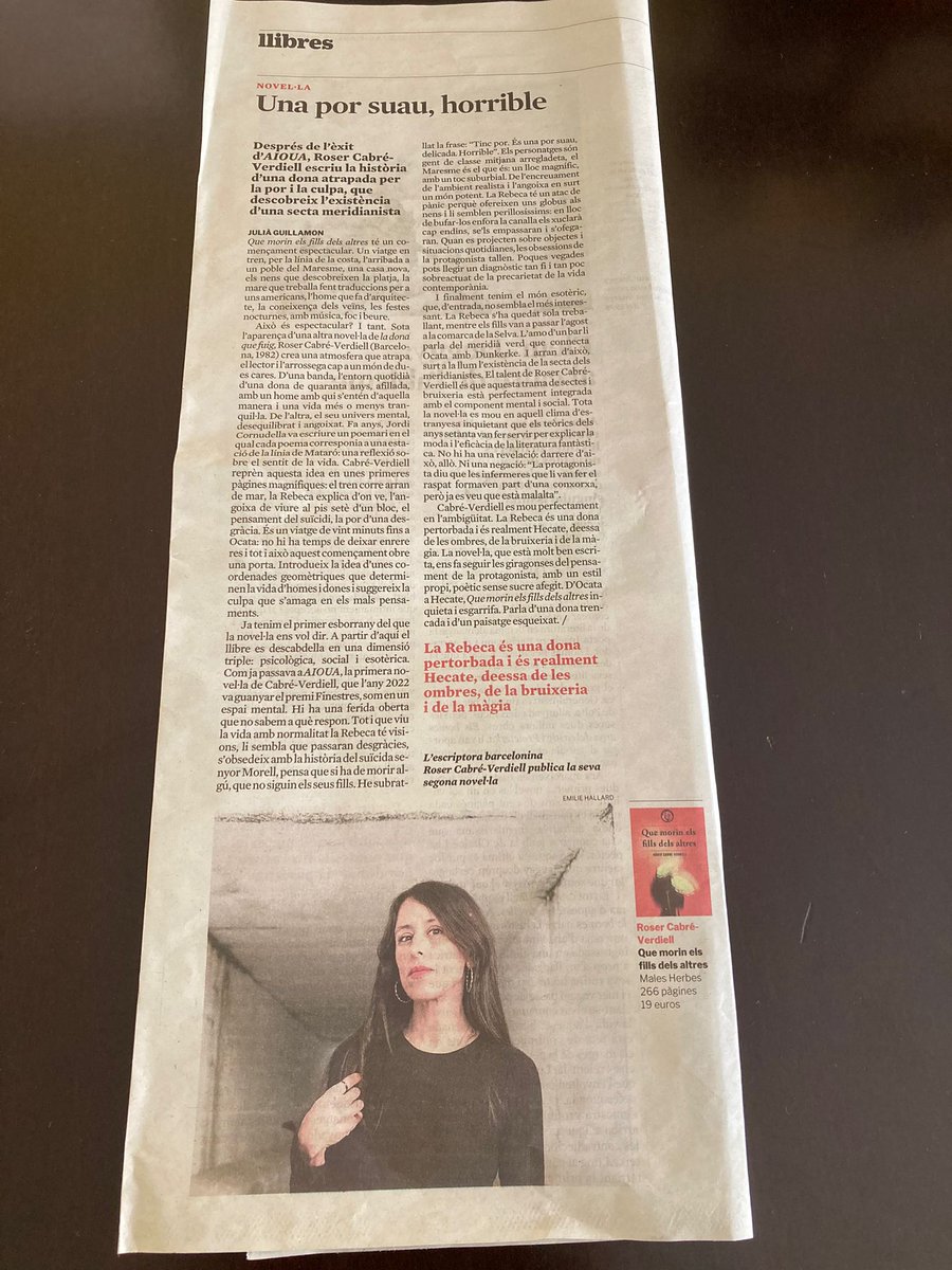 Editorial Males Herbes (@lesmalesherbes) on Twitter photo En Guillamon parla (i molt bé) del llibràs de la <a href="/RoserCabre/">Roser Cabré-Verdiell</a>, "Que morin els fills dels altres"! En Guillamon parla (i molt bé) del llibràs de la <a href="/RoserCabre/">Roser Cabré-Verdiell</a>, "Que morin els fills dels altres"!
