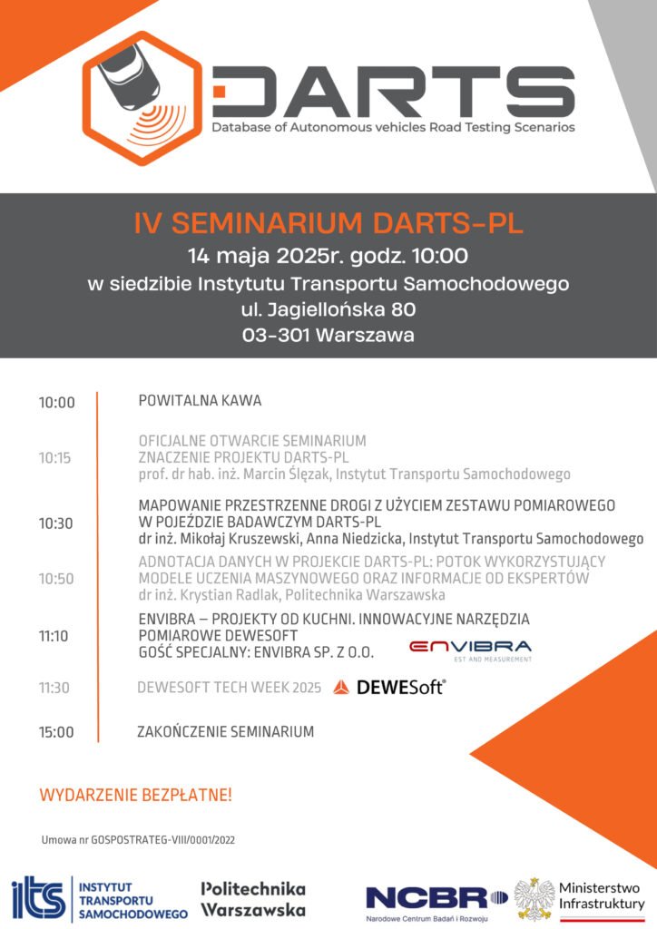ITS_waw_pl's tweet photo. 4⃣. #seminarium #DARTSPL i #Dewesoft #TechDay 👉https://t.co/g1y8zVJnIz #ADAS #CAD #AI #AV https://t.co/tSPObXK8XC