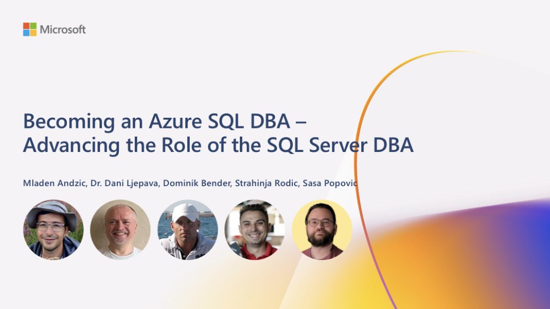 SasaPopovicMSFT's tweet image. Pre-conference workshop
“Becoming an Azure SQL DBA -
Advancing the Role of the SQL Server DBA” is on 🙌
#SQLDay2025 #sqlday #DataCommunityPoland #datacommunity #Wroclaw #Poland