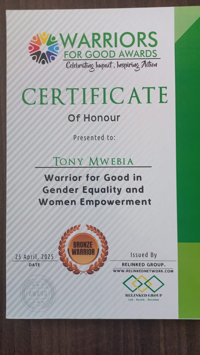 PC Kemei (@pckemei) on Twitter photo Congratulations to <a href="/MenEndFGM/">#MenEndFGM</a> and ED <a href="/TonyMwebia/">#MenEndFGM</a> on bagging yet another award from your exemplary work in Promoting Human Rights and Equitable Livelihoods and advocating for Gender Equality and Women Empowerment respectively
<a href="/RelinkedGroup/">RELINKED GROUP</a>
#MenEndFGM
#WarriorsForGoodAwards Congratulations to <a href="/MenEndFGM/">#MenEndFGM</a> and ED <a href="/TonyMwebia/">#MenEndFGM</a> on bagging yet another award from your exemplary work in Promoting Human Rights and Equitable Livelihoods and advocating for Gender Equality and Women Empowerment respectively
<a href="/RelinkedGroup/">RELINKED GROUP</a>
#MenEndFGM
#WarriorsForGoodAwards