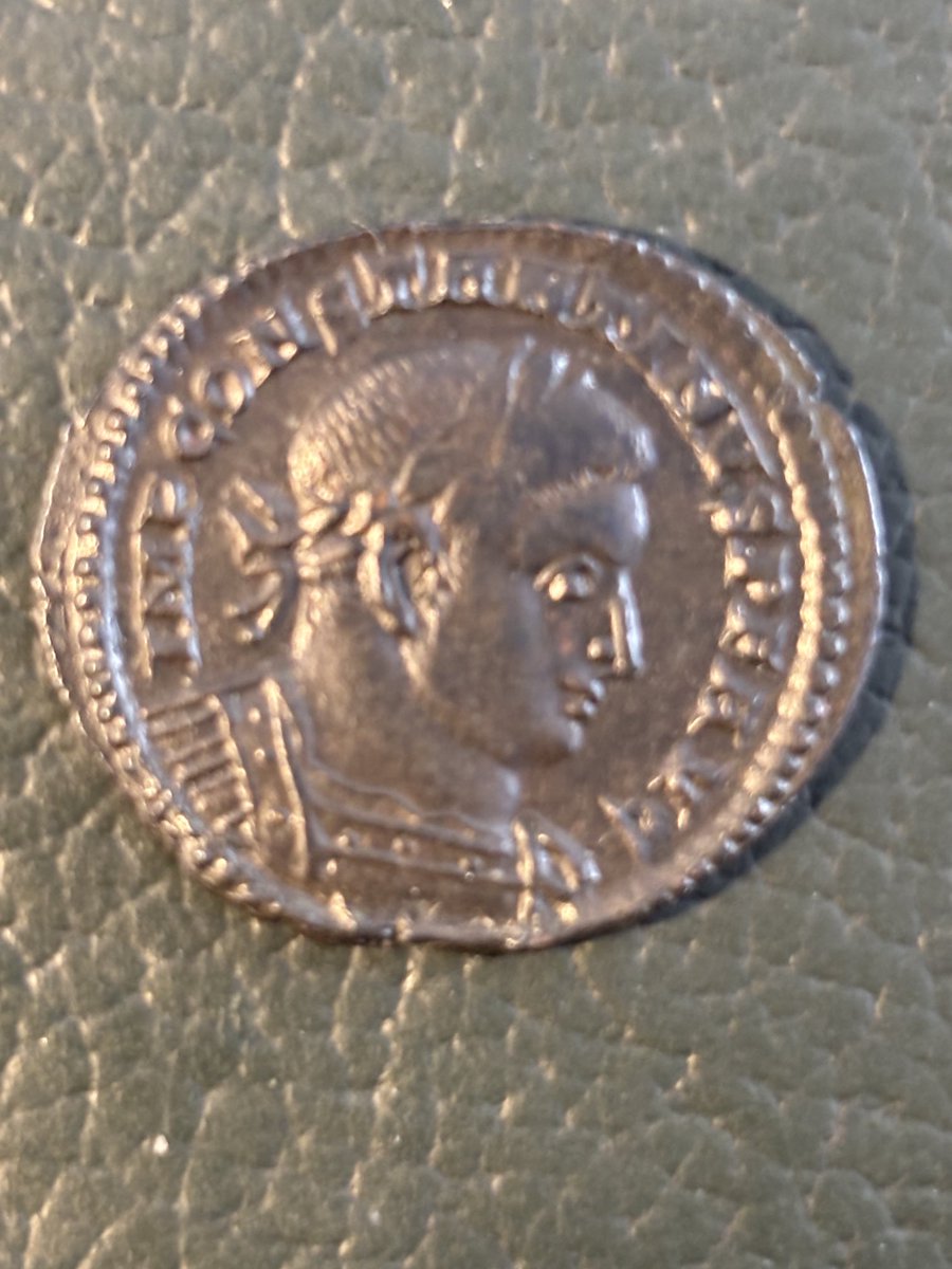 My birthday gift from Zsuzsanna. Constantine the Great to add to  the other  emperors in my collection,Antoninus Pius and Marcus Aurelius.