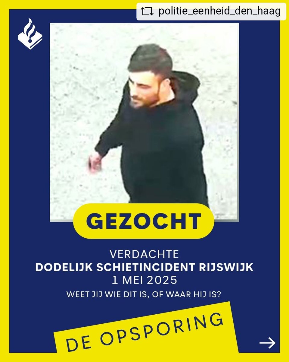 WA_Stationbuurt's tweet photo. Op 1 mei werd op een terras in #Rijswijk de 41-jarige Cemil Önal uit Turkije doodgeschoten. We zijn dringend op zoek naar de #schutter.
Wie is dit? Of heb je hem misschien gezien?#Opsporingstiplijn 0800-6070 of Meld Misdaad Anoniem: 0800-7000 https://t.co/cesGS1XVjO