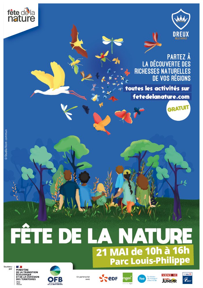 Dans le cadre de la "#Fête de la #Nature", partez à la découverte des richesses naturelles de #Dreux avec de nombreuses #animations !
📆 21 mai de 10h à 16h30, parc Louis-Philippe
Découvrez le programme :
➡ fetedelanature.com/edition-2025/l…