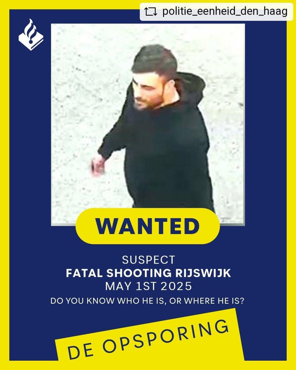 WA_Stationbuurt's tweet photo. On May 1st the 41-year-old Cemil Önal from #Turkey was fatally #shot in #Rijswijk. We are urgently searching for the shooter.
Do you know who this is? Or have you seen him? If so, please contact us.
#Police tip-off line: 0800-6070
From abroad: +31 79 345 98 00 https://t.co/tq5myVgbTJ