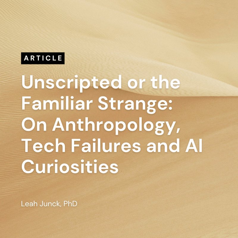 Global Center on AI Governance (@gcg_ai) on Twitter photo AI isn't a distant force, it’s human, political, cultural.
In “Unscripted or the Familiar Strange,” Our Senior Researcher, <a href="/JunckLeah/">Leah Junck</a> dismantles the myths and argues for anthropologists to shape the tech futures we often feel removed from.
READ-africanobservatory.ai/ai4d-resources… AI isn't a distant force, it’s human, political, cultural.
In “Unscripted or the Familiar Strange,” Our Senior Researcher, <a href="/JunckLeah/">Leah Junck</a> dismantles the myths and argues for anthropologists to shape the tech futures we often feel removed from.
READ-africanobservatory.ai/ai4d-resources…
