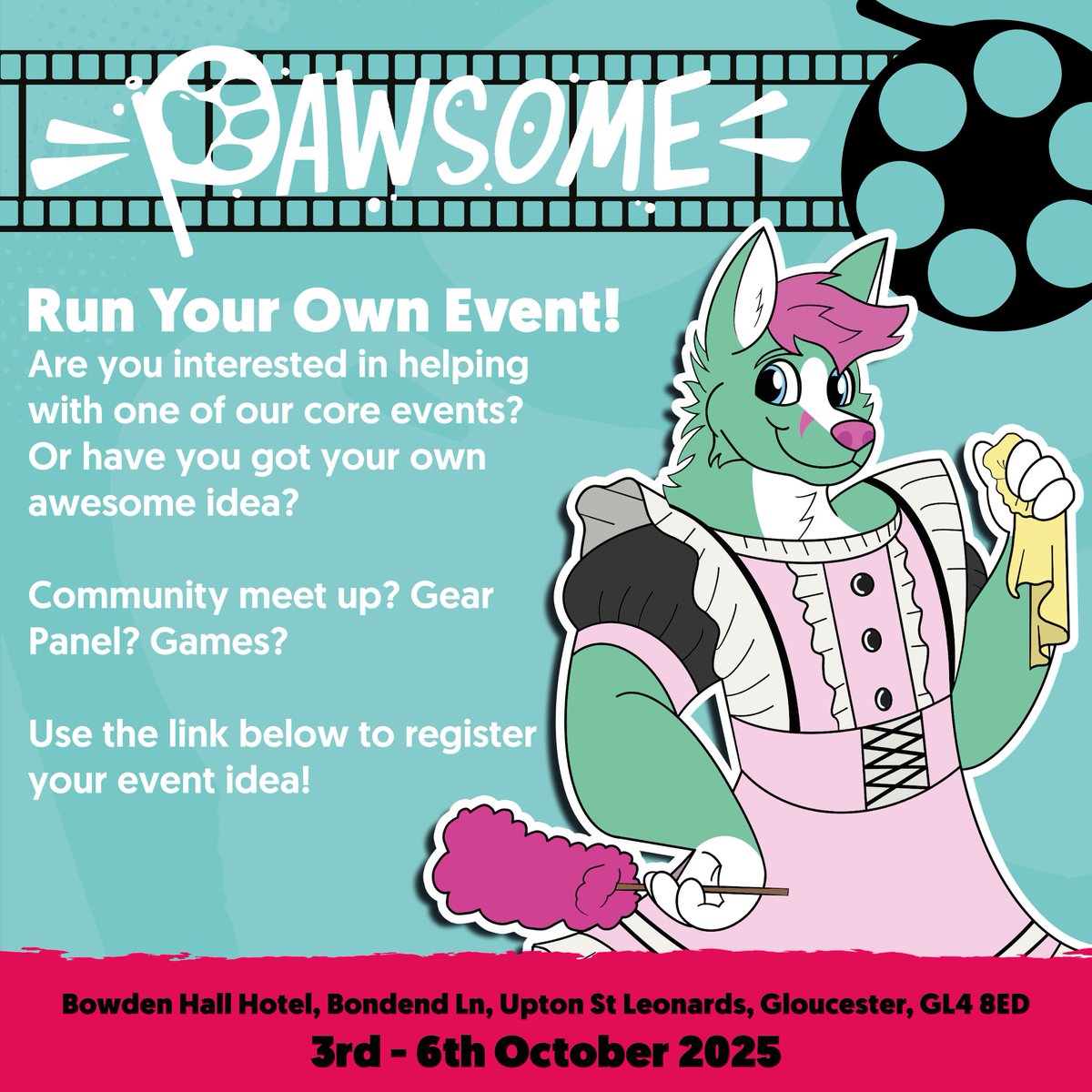 Are you interested in helping with one of our core events? Or have you got your own awesome idea?

Community meet-up? Gear Panel? Games? 

Use the link below to register your event idea! buff.ly/XKbtyME