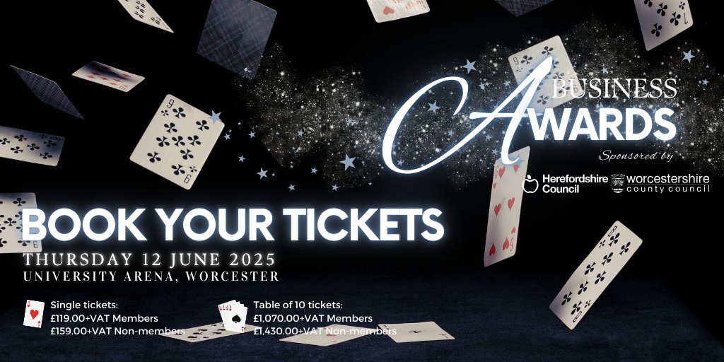 We are only one month away from the most spectacular evening of the year! ✨ 🥂

Th Chamber Business Award are taking place on Thursday 12th June and will be an incredible evening of celebrations. 

Make sure you join us, book your tickets now 👉hwchamber.co.uk/events/busines…