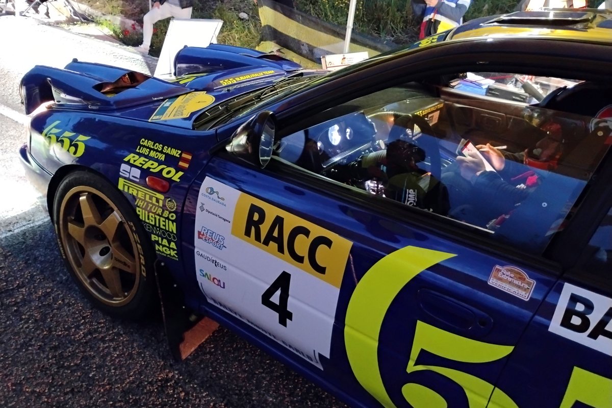 rallyemadridhis's tweet photo. Segunda posición en la categoría #Pre2000 del #CERVH y sexta absoluta en el #RallyCatalunyaCostaDaurada para el representante de la #escuderiamadridhistoricos en la tercera prueba de la temporada, 'Toño' Sainz, copilotado esta vez por Pere Requena en el Subaru Impreza. https://t.co/L7VXzmVp4V