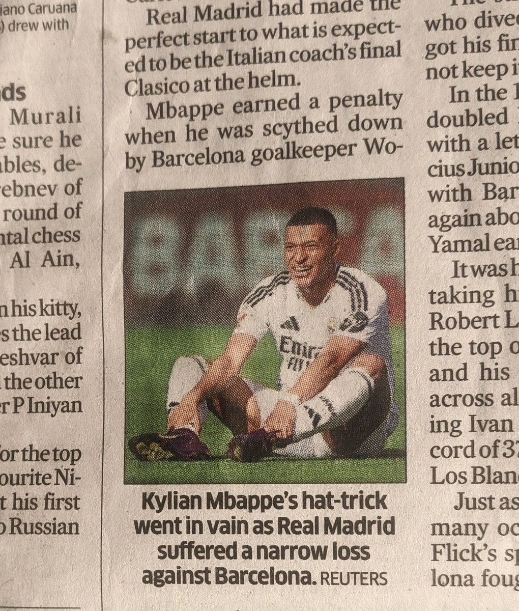 Natz10__'s tweet photo. Woke up to this #ElClasico https://t.co/oIAiAR7F9Q