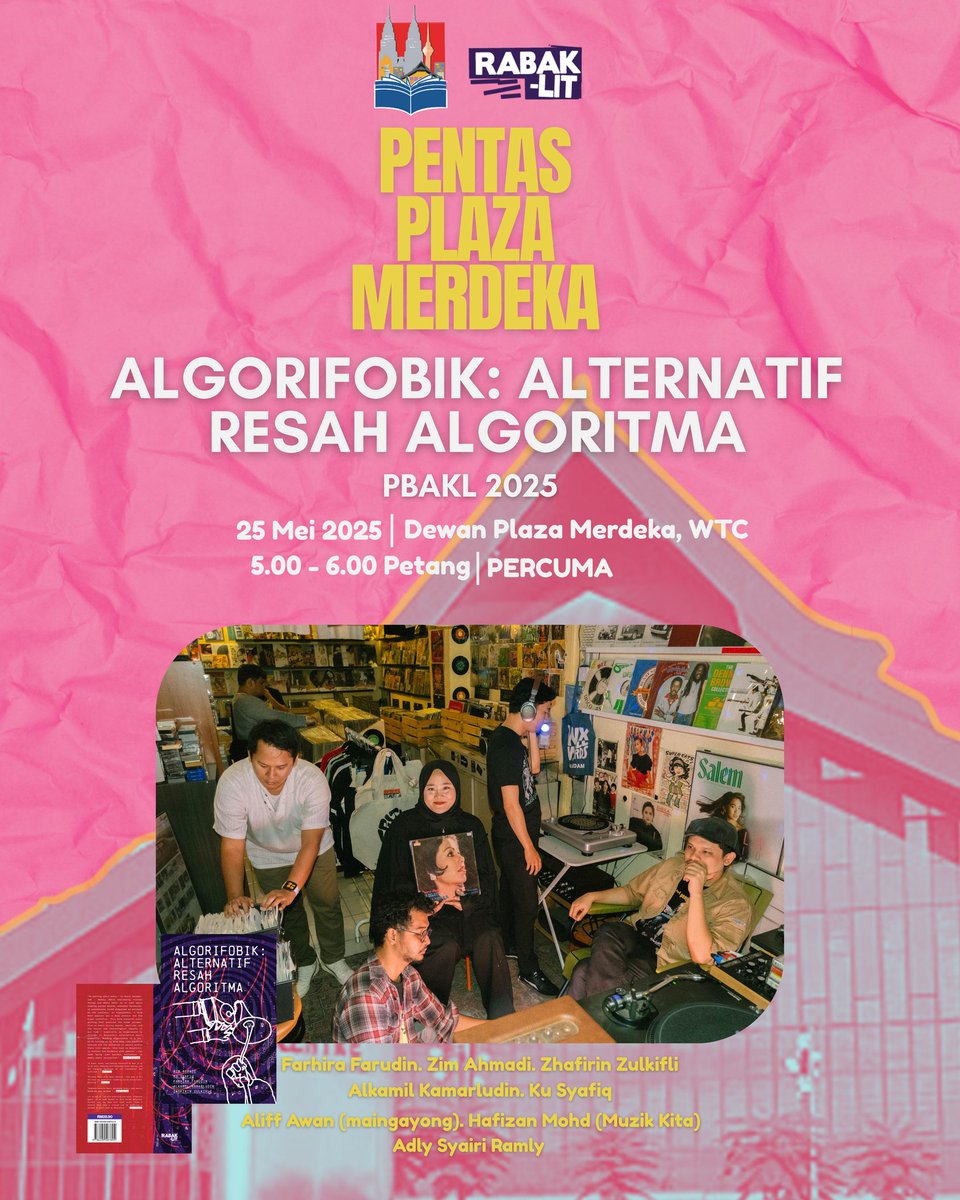 Temui penulis-penulis dan jemputan khas ikon wartawan media muzik untuk membincangkan tentang industri di PENTAS PLAZA MERDEKA <a href="/KLIBF/">klibf.my</a>