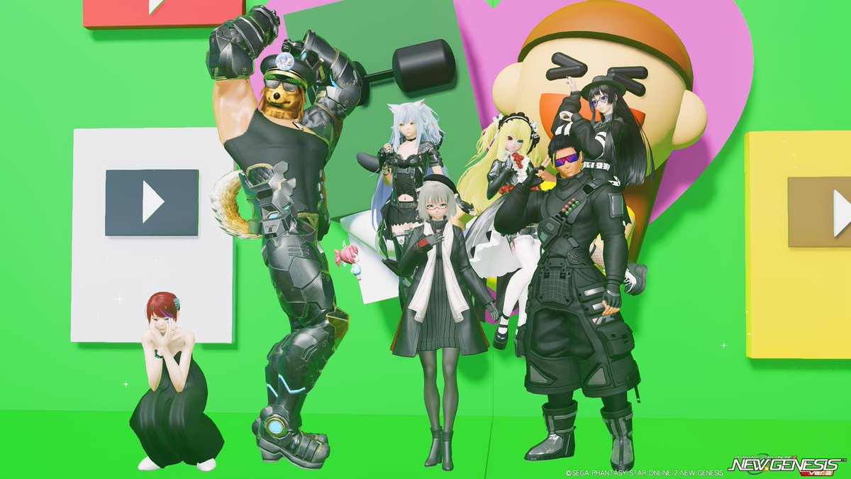 昨日チムメンに私の誕生日を祝ってもらいました！ 毎年本当にありがとうございます！
#PSO2NGS 
#PSO2NGS_SS 
#メンテの日じゃないけどssを貼る