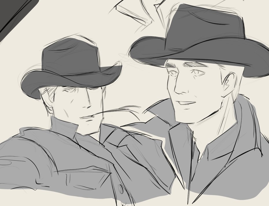 HealerHikari's tweet image. This were my best attempts to make a Cowboy Erwin Smith, enjoy 🤠 #erwinsmith